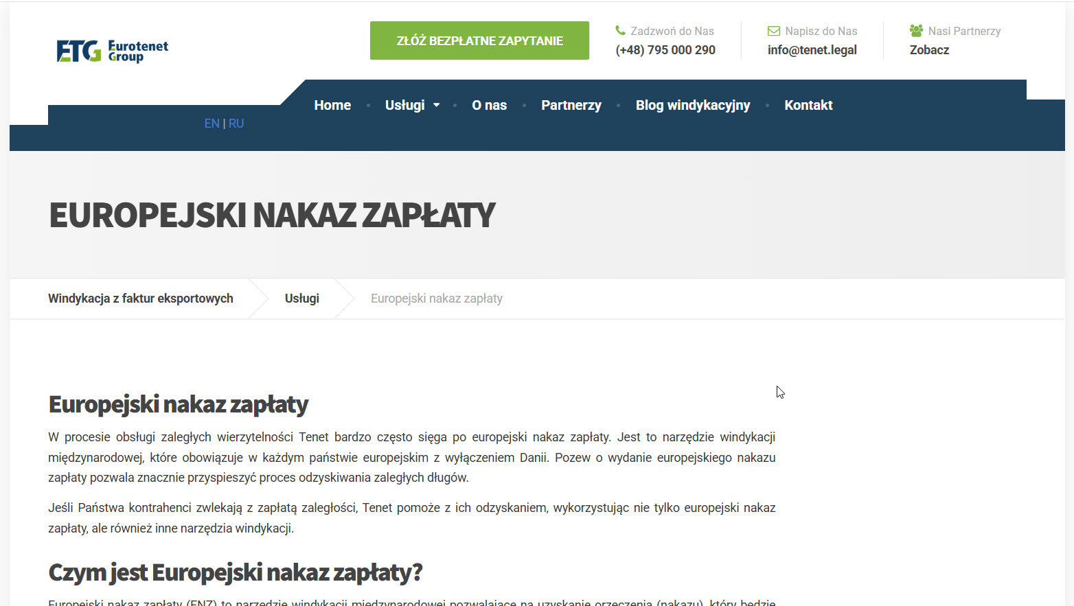 Europejski nakaz zapłaty a windykacja międzynarodowa - co warto wiedzieć?