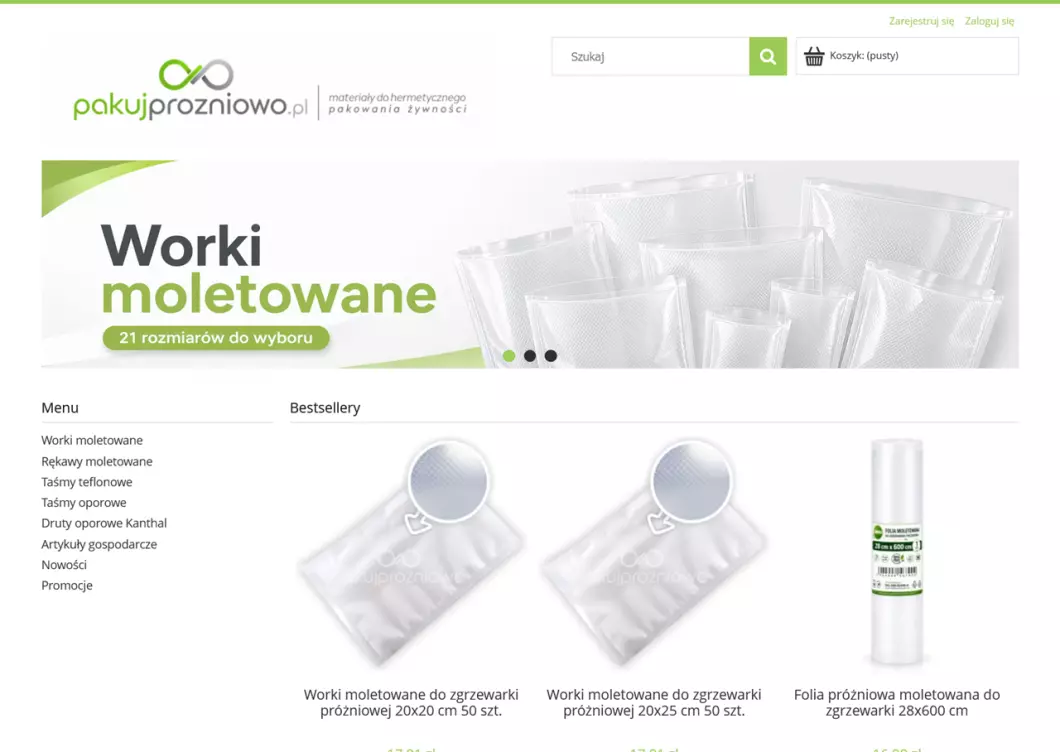 PakujProzniowo.pl - podgląd